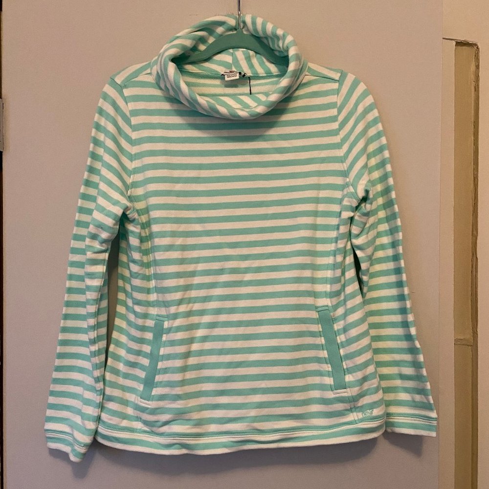 NWT Vineyard Vines Aqua/White Sweatshirt
